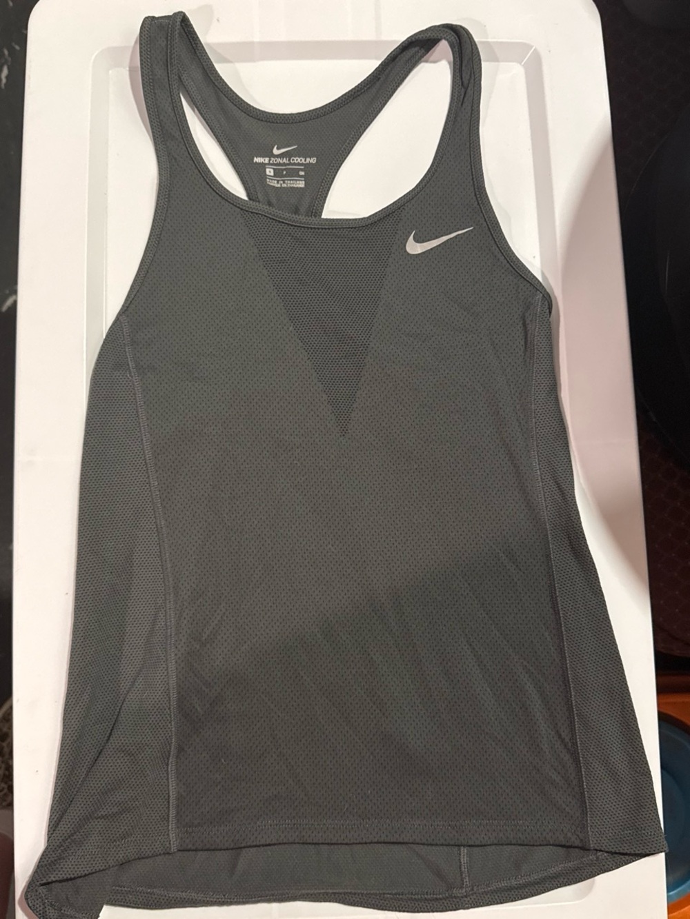 Nike Women’s Gray Dri-FIT Racerback Tank Top